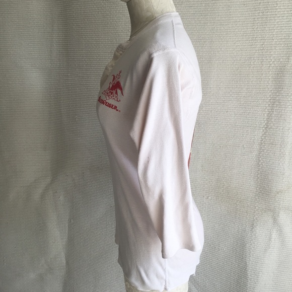 HVOFFRS! Vintage 70s Budweiser Busch Henley TShirt - Picture 5 of 8